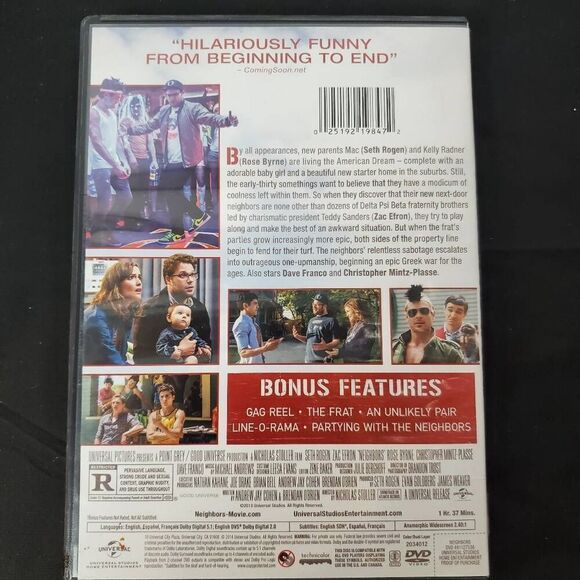 Neighbors (2014 Film) Comedy Movie [DVD] - Picture 3 of 3